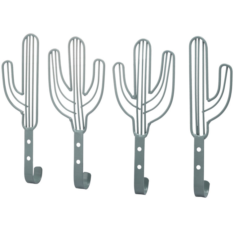 Green distressed cactus hook