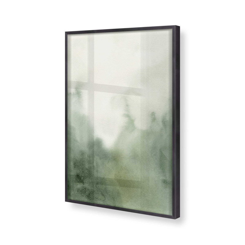 «Mute Forest Shadows I Print», H 15,25 po x l 12,25 po, Cadre photo simple en zinc patiné
