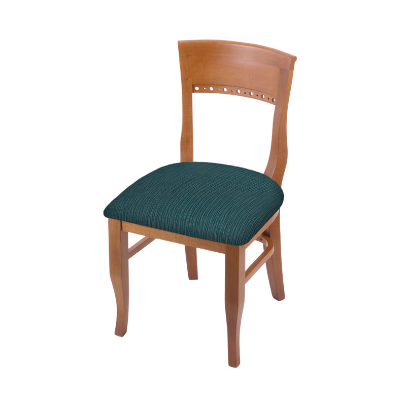 Hampton 19.25'' H Upholstered Beech Side Chair, Medium, Graph Tidal
