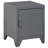 Versatile Industrial Side Table With Lockable Door And Adjustable Shelf For Home Spaces