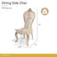 Platine De Royale Champagne Upholstered Dining Chair-2013875531
