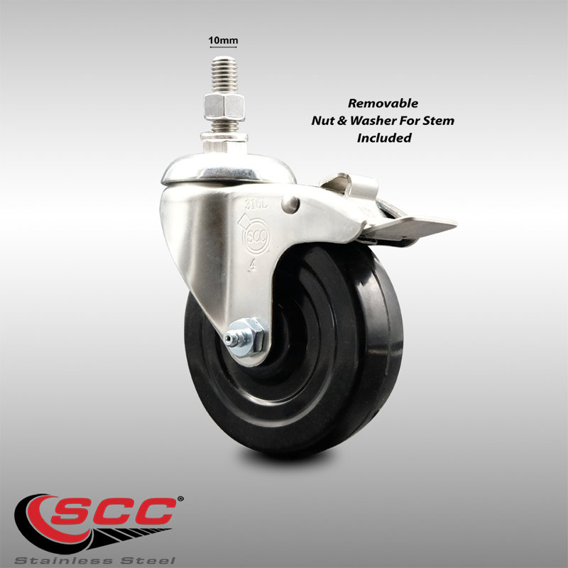 Soft Rubber Swivel Caster