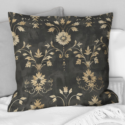 Coussin lombaire gris foncé Farmhouse Charm II