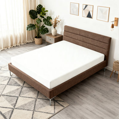 Matelas vert en mousse à mémoire de forme dans une boîte, sans fibre de verre, blanc (lit non inclus) - plusieurs tailles (6 po, simple)