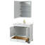 Ensemble de meuble-lavabo simple 36 "avec miroir Deborah-23113217-80209503