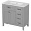 Armoire de salle de bain 36 po avec lavabo et tiroir 36 po