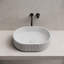 Lavabo vasque ovale blanc mat cannelé 19 po x 13,5 po MonBlari-126479042