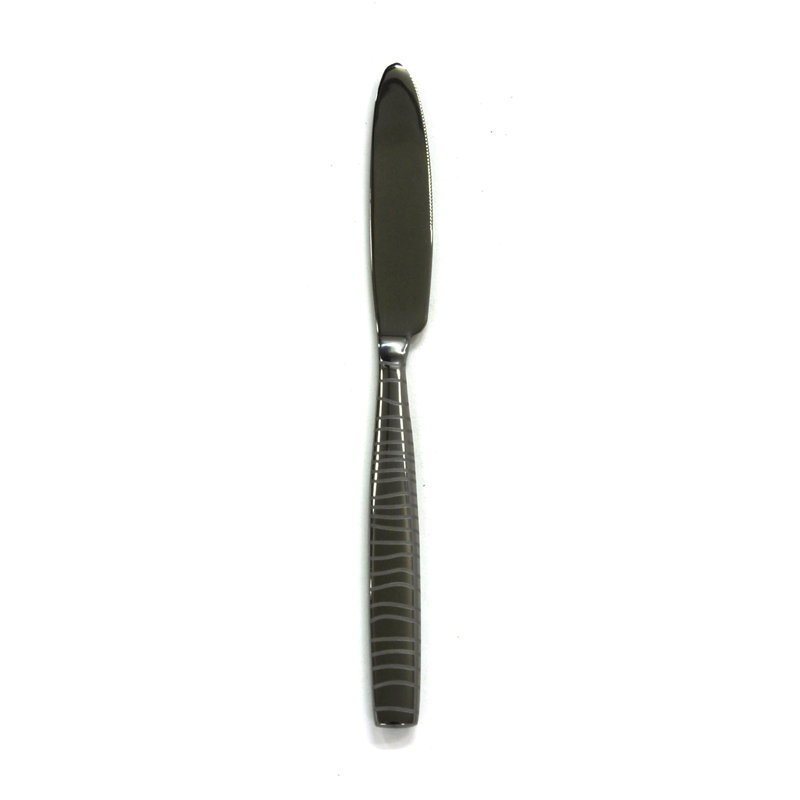 Tigre Stainless Steel Dessert Knife, Oro-nero