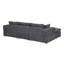 Canapé modulaire rembourré Cordory avec 2 repose-pieds Cordory