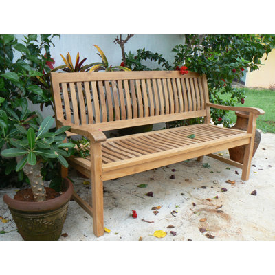 Del-Amo Teak Garden Bench by Anderson Teak