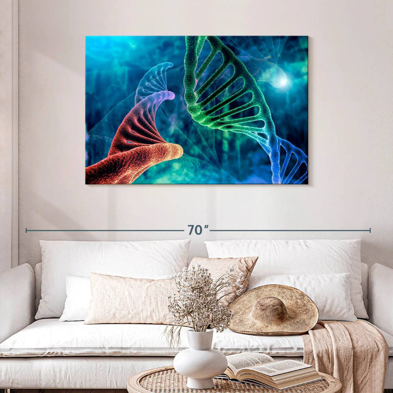 Keiri Two DNA Strands, 30" H x 45" W