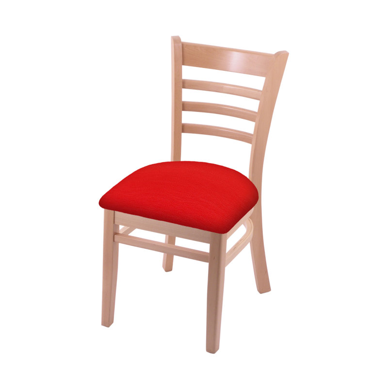 Chaise rembourrée, Naturel, Rouge Canter