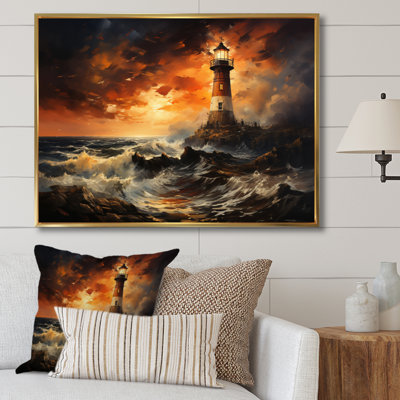 Denmark Lighthouse Glow - Denmark Wall Art