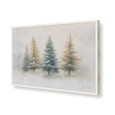 «Snowlit Pines», reproduction d'art
