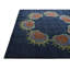 Tapis carré bleu marine Otto
