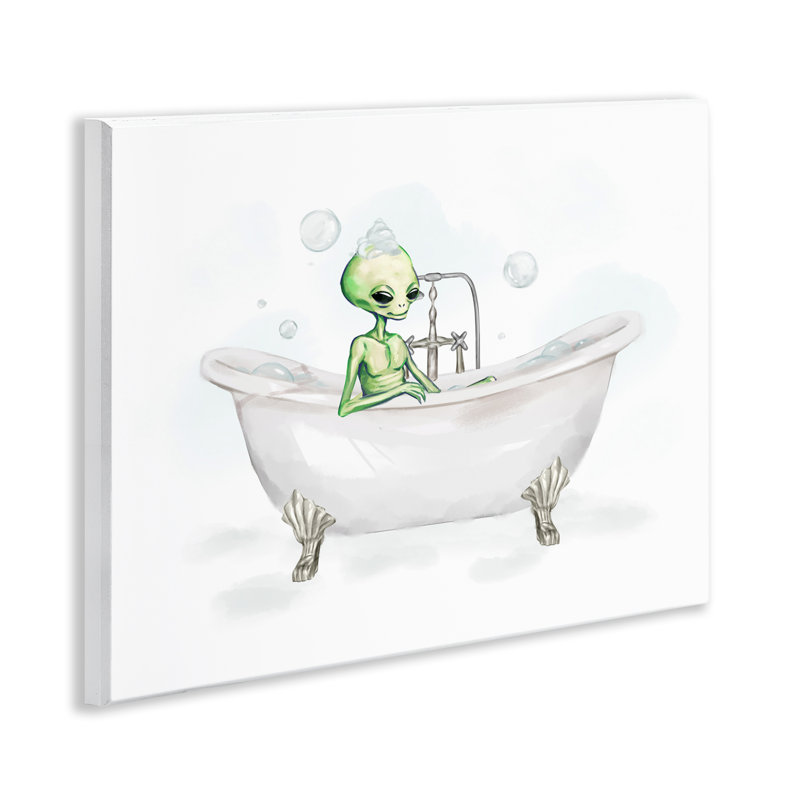 Alien Bubble Bath Wall Plaque Art by Ziwei Li
