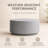 36" Modern Fiberstone Coffee Table - Round Stone Accent Center Table - All-Weather Indoor Outdoor Wide Patio Table-100198732