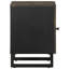 Anacely 40cm W Metal Bedside Table