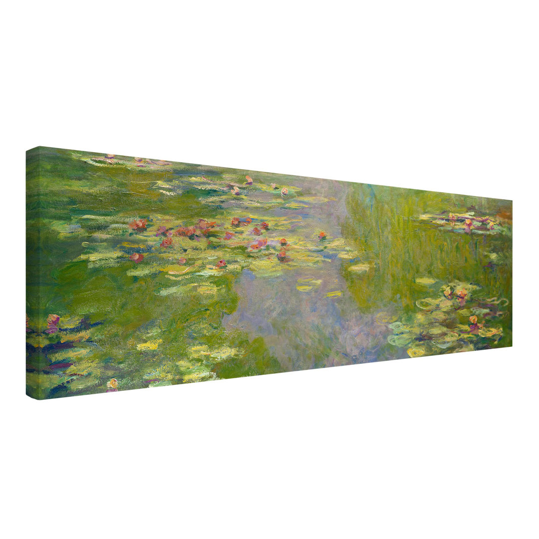 Leinwandbild Green Water Lilies von Claude Monet