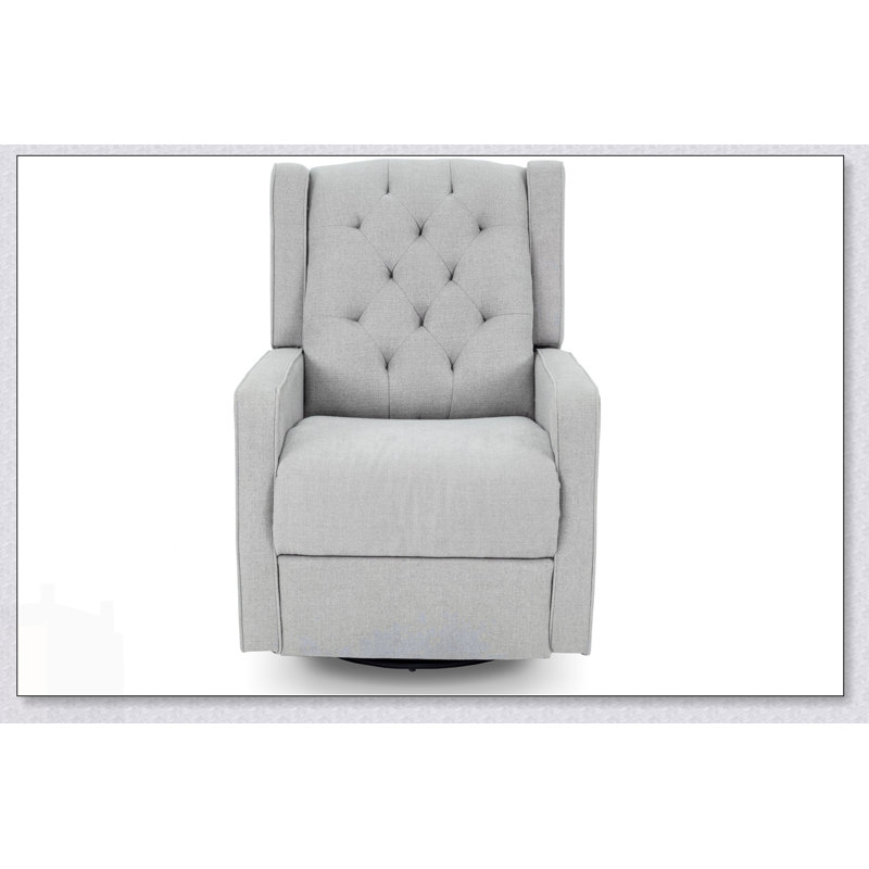 Swivel Glider Recliner With Plush Comfort And 360-Degree Swivel For Ultimate Relaxation And Style, Light Gray