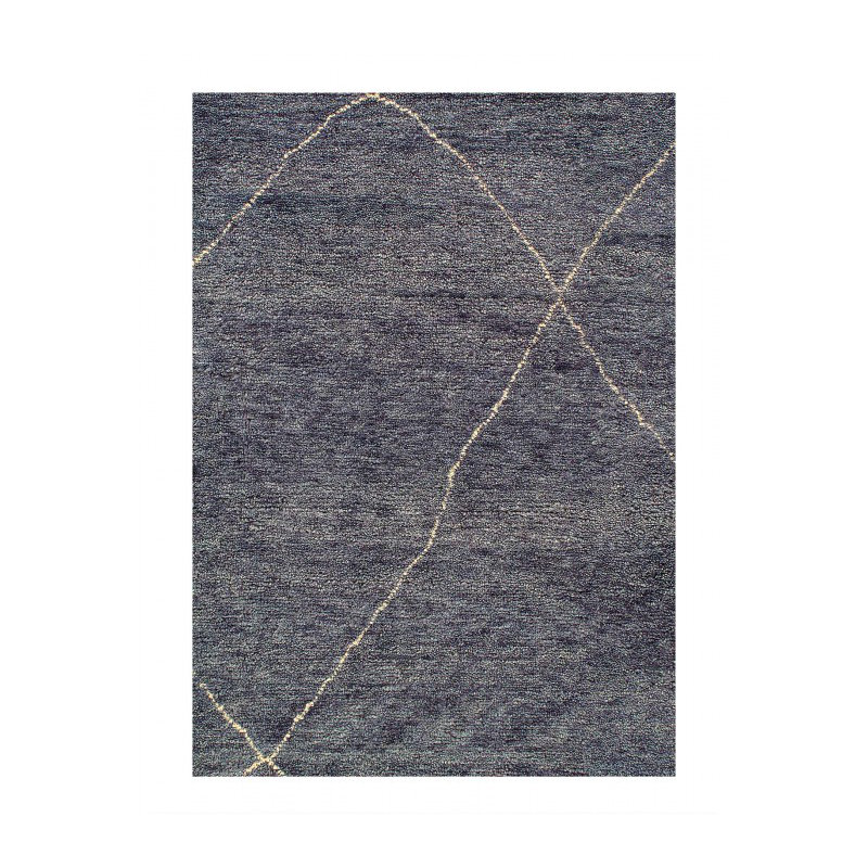 Tapis en laine d'agneau rectangulaire unique 8 pi 3 po x 9 pi 9 po Guendalina
