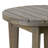 Rustic Acacia Wood Outdoor Side Table with Weather-Resistant Design and Slat Paneling for Durable Elegance