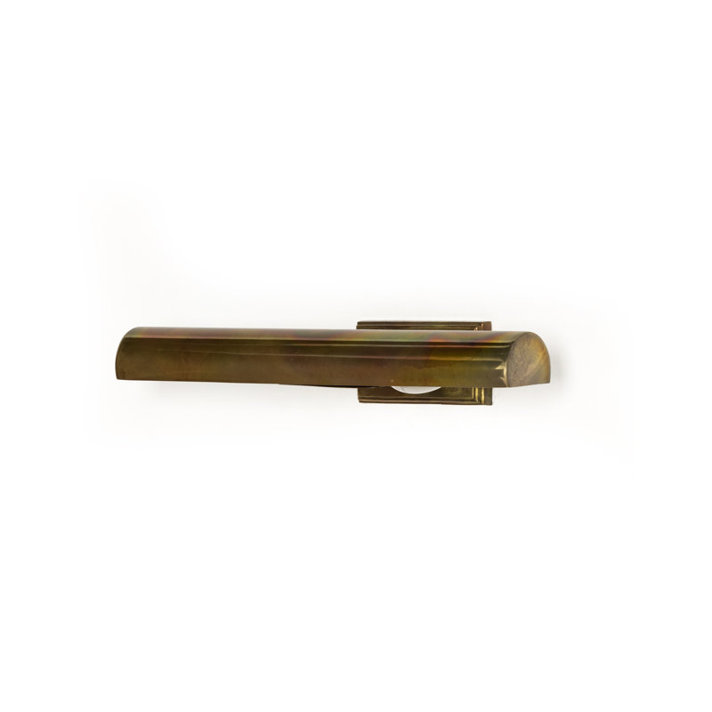 Clement Wall Mounted Picture Light, 3.25" H x 18" W x 8" D, Burnt Brass