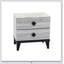 Retro-Styled Smithson Nightstand with Dual Drawers for Ample Storage and Durable Construction
