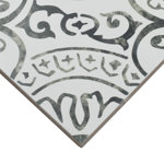 Amara 8 in. x 8 in. Encaustic Look Matte Porcelain Floor and Wall Tile