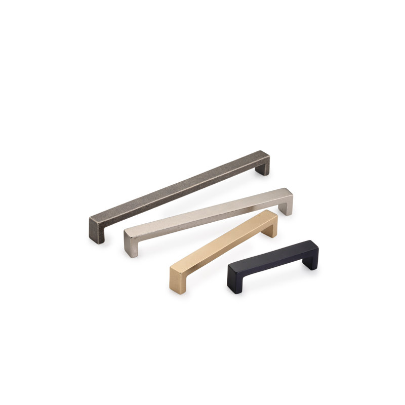 Wide Urban Cabinet Pull, Medium White Bronze, 8"