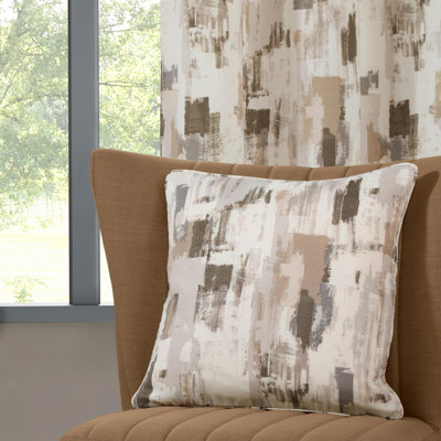Cotton Blend Room Darkening Curtain Panel Pair