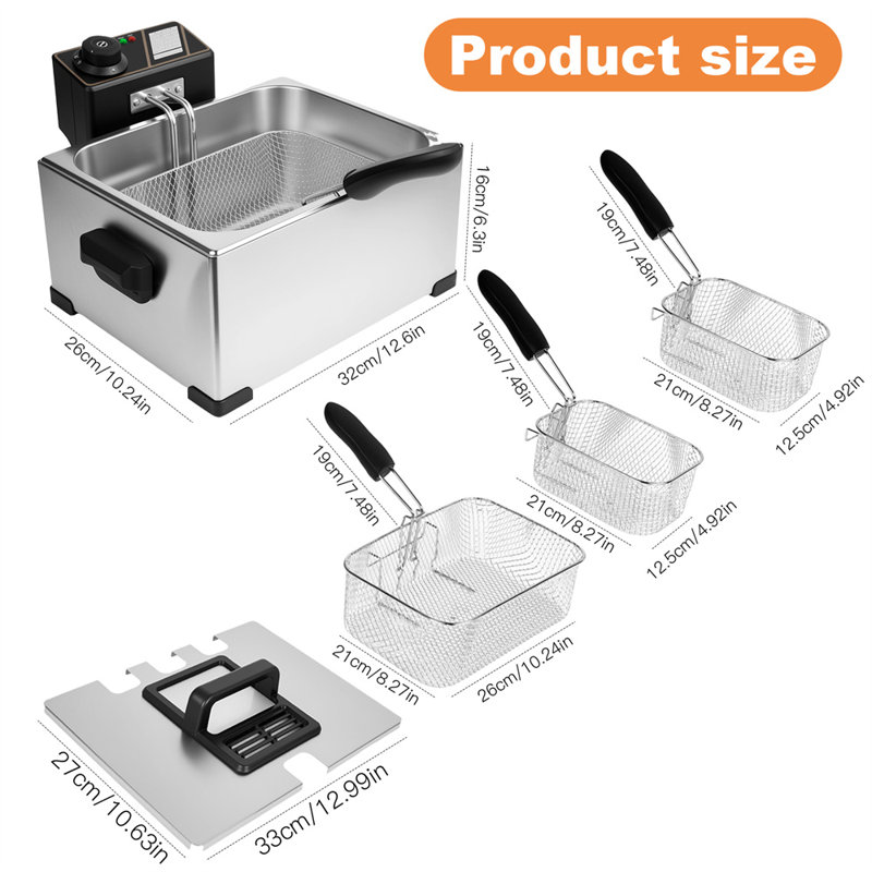 5.3QT Electric Deep Fryer
