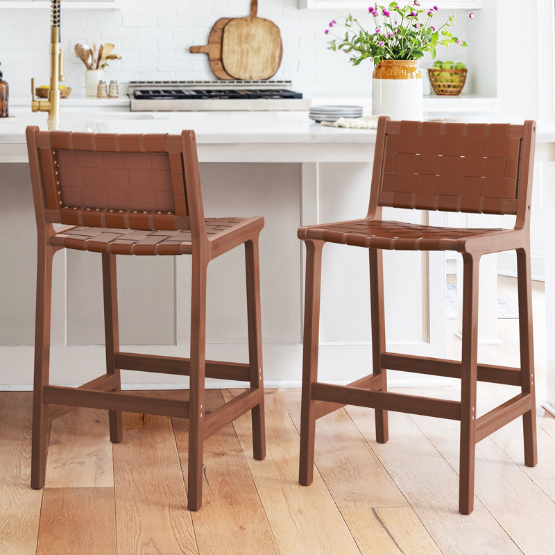 Tabouret Bochini, Brun, Tabouret de comptoir (siège d’une hauteur de 24