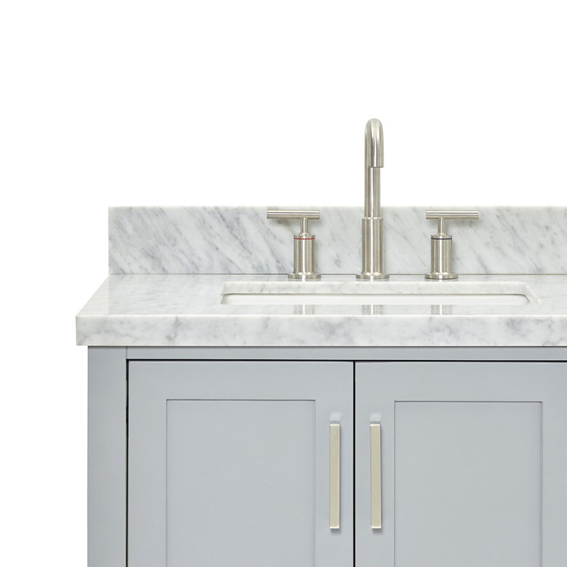 Magnolia Bath Vanity Rectangular Basin S073DCWRV, Rectangular, Gray