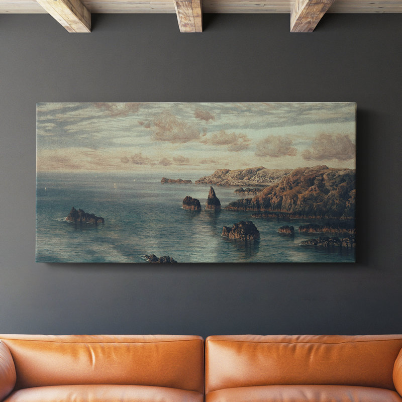 Série paysage - Mxxxv - Toile tendue avec châssis - Prêt à accrocher, H 16 po x l 32 po