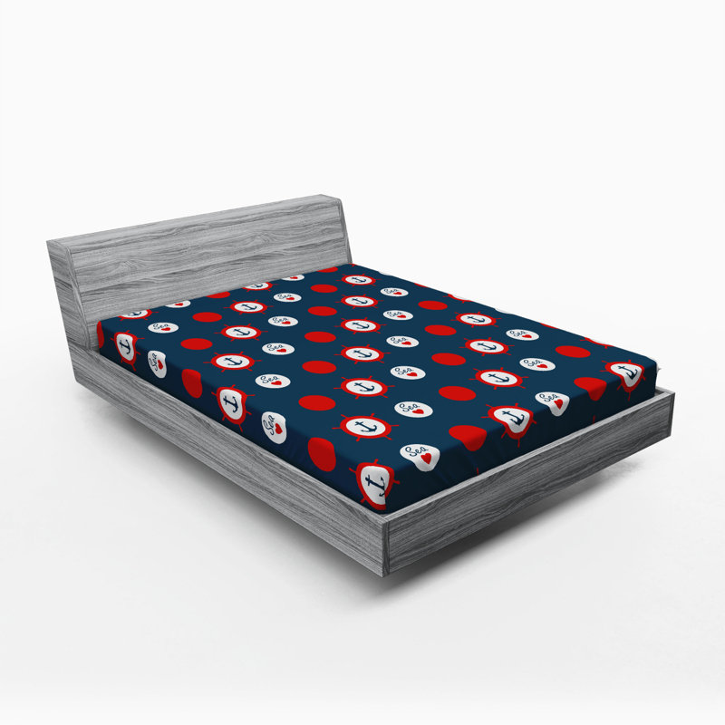 Microfiber Polka Dots Fitted Sheet, Full Fitted Sheet