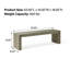 Banc de salle à manger en bois d'acacia de style campagnard