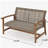 HAMPTON WOOD + WICKER LOVESEAT