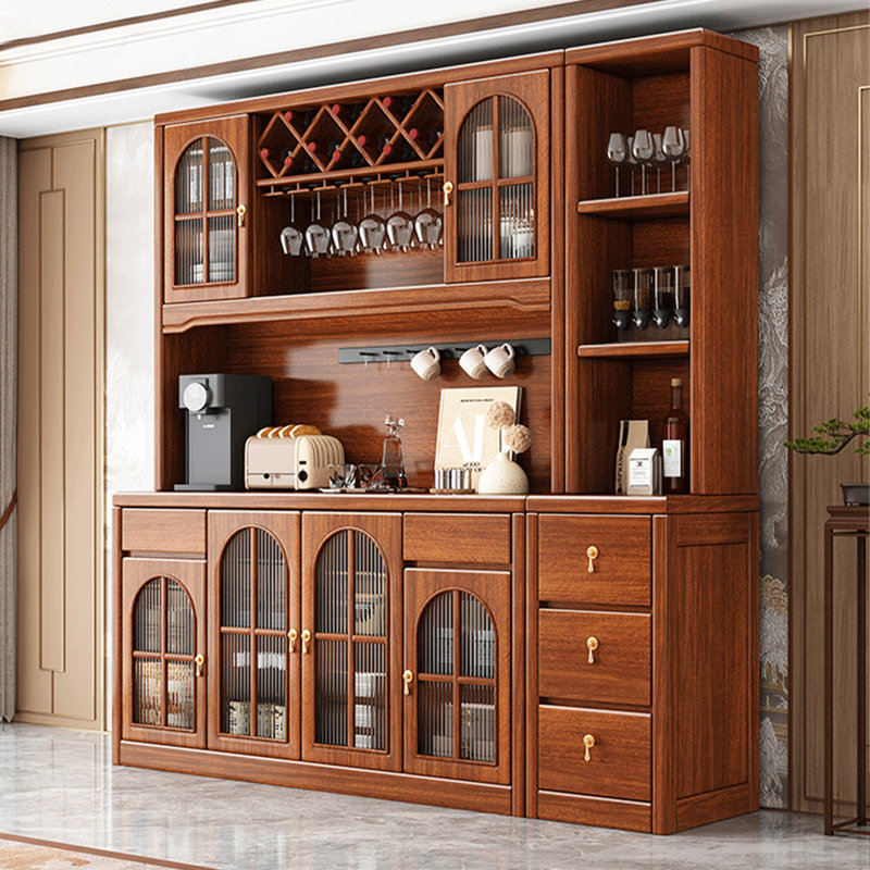 Buffet en noyer massif et bois manufacturé