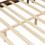 Structure de lit grand avec tête de lit verte, noyer avec lit en bois massif vert, aucun sommier requis, mobilier de chambre moderne-764909424