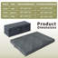 Matelas en mousse viscoélastique pliable portatif 6 po Mumtaz | Convient aux lits escamotables, véhicules récréatifs et plus-534979774