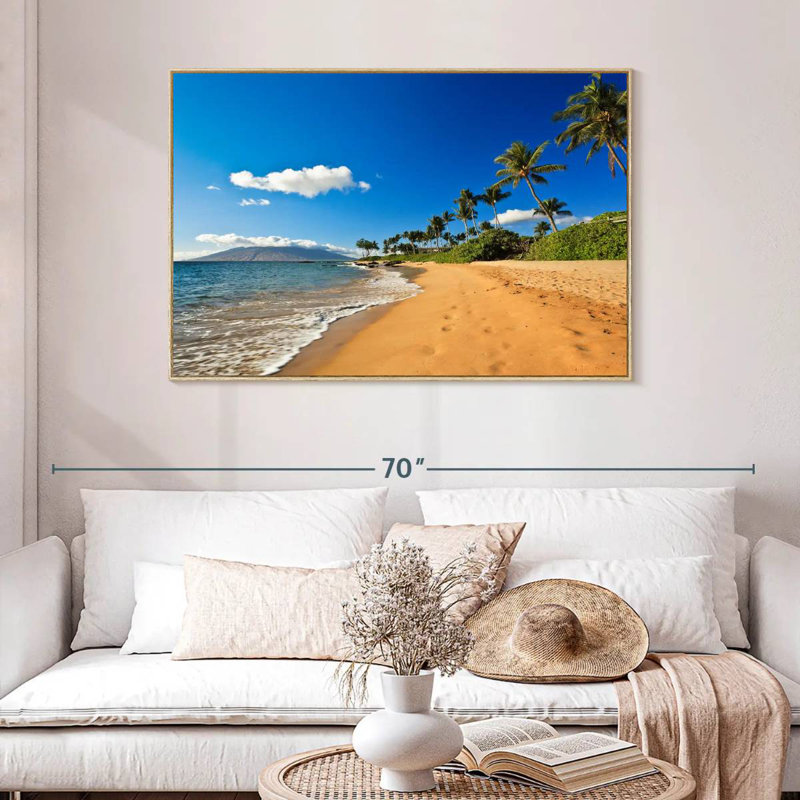 Vail Wailea, Cadre flottant en bois naturel, 46 po x 31 po