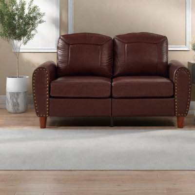 59 " Faux Leather Loveseat