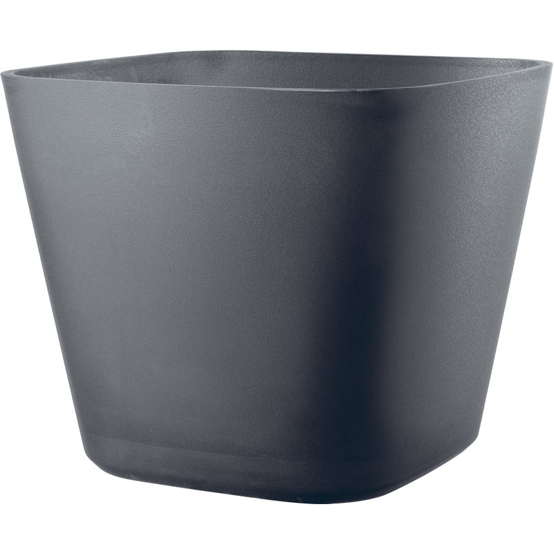 Origin Pot Planter, 23.7cm H x 22.7cm W x 22.7cm D, Grey