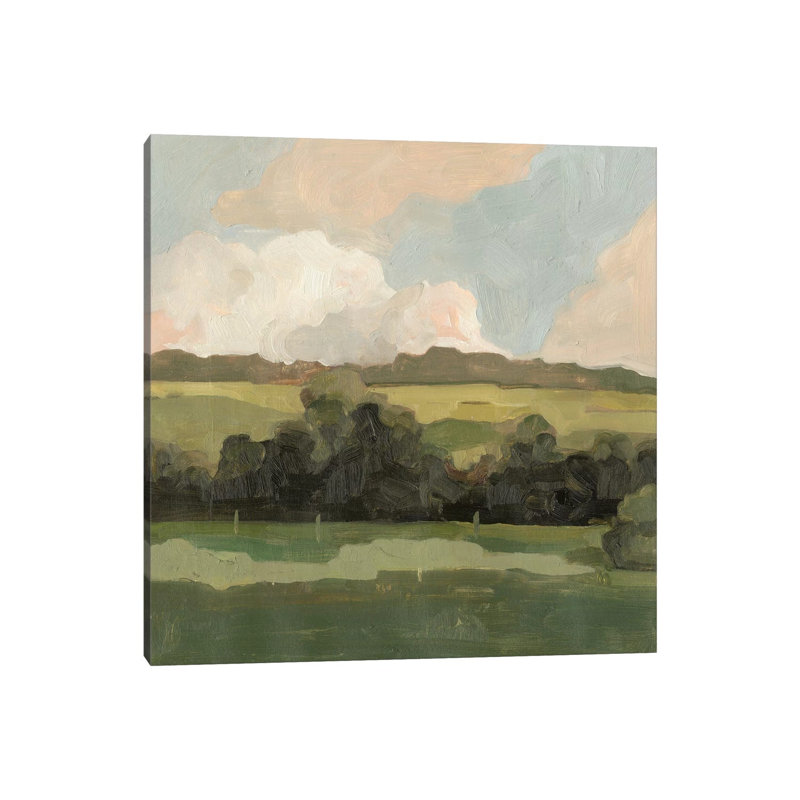 Ochre Evening II by Emma Scarvey - Wrapped Canvas Gallery-Wrapped Canvas Giclée, 30.48 cm H x 30.48 cm W