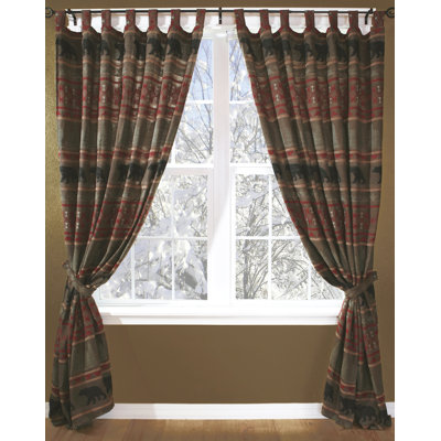 Bear Country Curtain Panel Pair