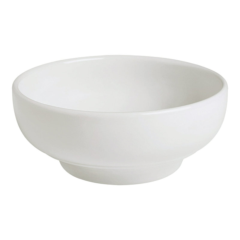 GET Bol à riz / céréales en porcelaine haute résistance, 12 onces, blanc (ensemble de 12)