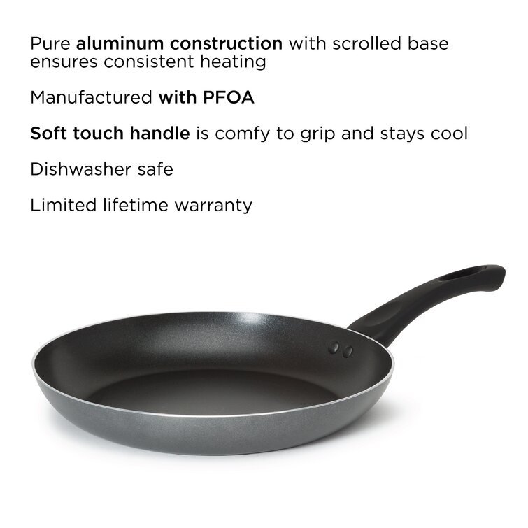 Ecolution Elements 3 Piece Non-Stick Fry Pan Set, Dishwasher Safe