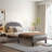 Twin size Bed with Adjustable Tufted Headboard, Platform Bed, Mattress foundation, No Box Spring Needed-2101124070-2101124066