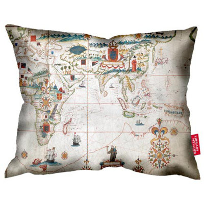 1623 World Map British Library Cushion